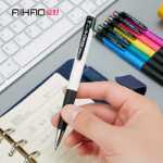 취미 AH-505 클래식 푸시 액션 사무실 취미 볼펜 부드러운 쓰기 파란색 리필 박스 도매의 그림