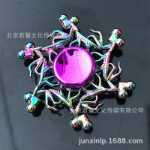 눈부신 컬러 자이로 어린이 손가락 끝 자이로 도매 금속 성인 장난감 회전 어린이 선물 사무실 포장 마차 상품 소스의 그림