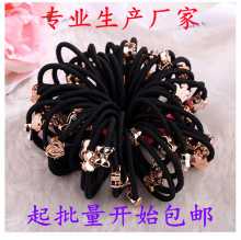 만화 금 구슬 수제 헤어 서클 헤어 액세서리 헤어 로프 헤어 타이 가죽 밴드 기하학적 작은 선물 머리 액세서리 도매의 한국어 버전의 그림