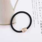 만화 금 구슬 수제 헤어 서클 헤어 액세서리 헤어 로프 헤어 타이 가죽 밴드 기하학적 작은 선물 머리 액세서리 도매의 한국어 버전의 그림