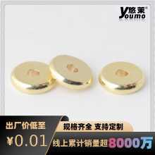 도매 금 색소 얼굴 순수 황동 스페이서 스페이서 구리 스페이서 구리 주판 구슬 DIY 쥬얼리 액세서리 느슨한 구슬의 그림