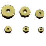 도매 금 색소 얼굴 순수 황동 스페이서 스페이서 구리 스페이서 구리 주판 구슬 DIY 쥬얼리 액세서리 느슨한 구슬의 그림