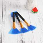 컴퓨터 키보드 부채꼴 청소용 브러시 컴퓨터 청소용 브러시 노트북 청소용 브러시 디지털 제품 청소용 브러시의 그림