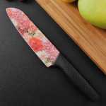 도마 스테인레스 스틸 검은 칼날 초퍼 과일 칼 도마 주방 나이프 세트 선물 나이프 초퍼 세트의 그림