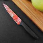 도마 스테인레스 스틸 검은 칼날 초퍼 과일 칼 도마 주방 나이프 세트 선물 나이프 초퍼 세트의 그림