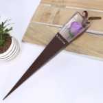 뜨거운 판매 어머니의 날 단일 꽃 선물 상자 꽃 포장 꽃 선물 가방 장미 단일 상자 삼각형의 그림