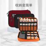 마이크로 전자 액세서리 정리함, 다기능 비즈니스 여행용 USB 케이블 파우치 디지털 기기 지퍼 보관 가방의 그림