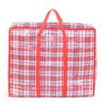 국경 간 도매 이사 가방 초대형 두꺼운 pe 격자 포장 가방 대형 격자 가방 여행 가방 짠 가방의 그림