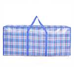 국경 간 도매 이사 가방 초대형 두꺼운 pe 격자 포장 가방 대형 격자 가방 여행 가방 짠 가방의 그림