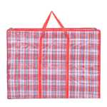 국경 간 도매 이사 가방 초대형 두꺼운 pe 격자 포장 가방 대형 격자 가방 여행 가방 짠 가방의 그림