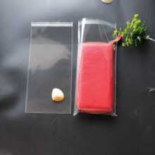 재고 남성용 긴 지갑 OPP 레이스 봉투 가방 카드 가방 동전 지갑 투명 양면 접착 밀봉 포켓의 그림