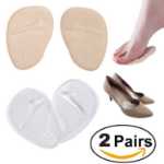 PU 실리콘 앞발 깔창 중족골 패드 발 패드 여성용 하이힐 통증 완화의 그림