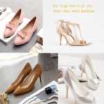 PU 실리콘 앞발 깔창 중족골 패드 발 패드 여성용 하이힐 통증 완화의 그림