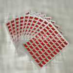 공장 붉은 깃발 스티커 공급 핫 스탬핑 자체 접착 스티커 문구 스티커 어린이 보상 국경일 크리스마스 스티커의 그림