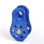 고정식 클라이밍 풀리등산용 싱글 풀리운송용 리프팅 풀리아웃도어 트래버스 풀리로프웨이 운송 장비의 그림