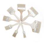 두꺼운 손잡이 페인트 브러쉬 도매 나무 손잡이 페인트 브러쉬 다중 사양 돼지 강모 페인트 브러쉬 청소 및 먼지 제거 페인트 브러쉬의 그림