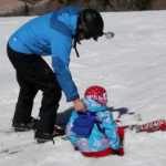 아동용 스키 백팩 스키 트레이닝의 그림