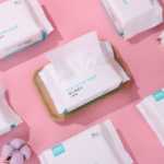 도라 두브 80pcs 일회용 임산부 코튼 타월 베이비 워시 타월 / 습식 및 건식 타월 6226 도매의 그림