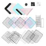 DIY 매직 피스 간단한 옷장 변경 가능한 플라스틱 보관 캐비닛 수지 책장 유치원 전염병 파티션 식탁 격리의 그림