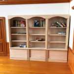 1:12 미니어처 인형 집 인형 집 연구 장식 배아 트리플 책장은 DIY 셀프 페인팅이 가능합니다.의 그림