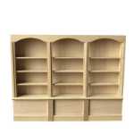 1:12 미니어처 인형 집 인형 집 연구 장식 배아 트리플 책장은 DIY 셀프 페인팅이 가능합니다.의 그림