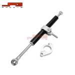 오토바이 튜닝 액세서리 방향 댐퍼 개조 티타늄 자 개조 스티어링 레버 긴 핸들바 스티어링의 그림