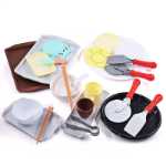 대량 수저 액세서리 수저 액세서리 주방 장난감 그릇 젓가락 접시 둥근 칼 주걱 식사 주방 용품 피자 도구의 그림