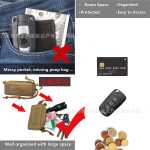 택티컬 키 파우치 EDC 기내 반입 소형 가방 동전 지갑 지갑 액세서리 가방 정리 도구 키트의 그림