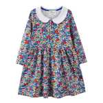 소녀 드레스 공장 도매 면직물 소녀 드레스 프린트의 그림