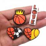 새로운 농구 시리즈 홀 슈즈 플라워 슈즈 버클 가든 슈즈 액세서리 슈즈 액세서리의 그림