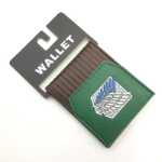 수사대 신제품 거인의 습격 지갑 수사대 남성용 및 여성용 쇼트 동전지갑 PU 가죽 머니 클립의 그림