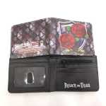 수사대 신제품 거인의 습격 지갑 수사대 남성용 및 여성용 쇼트 동전지갑 PU 가죽 머니 클립의 그림