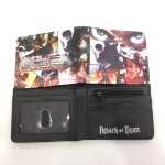 수사대 신제품 거인의 습격 지갑 수사대 남성용 및 여성용 쇼트 동전지갑 PU 가죽 머니 클립의 그림
