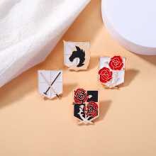 애니메이션 및 만화 주변기기 자이언트 핀 수사대 브로치 핀 배지의 그림