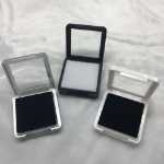 거친 돌 보석 포장 상자 보석 보석 보석 다이아몬드 상자 액세서리 보석 상자 투명 플라스틱 보석 상자의 그림