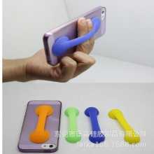 크리에이티브 실리콘 휴대 전화 홀더 다기능 이중 헤드 폰 흡입 컵 휴대 전화 홀더 휴대 전화 핸드셋은 사용자 정의 로고가 될 수 있습니다.의 그림