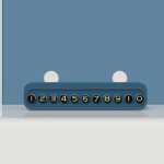 휴대 전화 번호가있는 임시 주차 전화 번호판 트럭 자동차 전면 이동 자동차 번호판 휴대 전화 홀더 이동 자동차의 그림