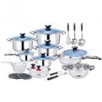 공장 스테인레스 스틸 조리기구 25/30PCS 조리기구 세트 냄비와 팬 세트 냄비와 팬의 조리기구 조합 수출 세트의 그림