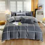 발신자를 대신하여 코튼 인쇄 4 피스 세트 두꺼운 브러시 시트 이불 커버 학생 기숙사 코튼 3 피스 침구의 그림