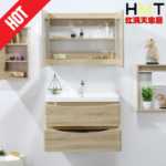 욕실 싱크 캐비닛 욕실 캐비닛 제조업체 스칸디나비아 욕실 캐비닛 프로젝트 불산 욕실 캐비닛 공장의 그림