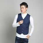 남성 다운 조끼의 그림