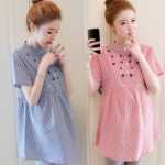 임산부 한복 드레스의 그림