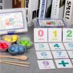 어린이 학습 젓가락 교육의 그림