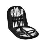 캠핑 여행용 식기 세트의 그림