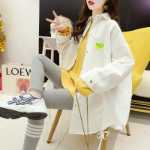 공식 사진 100 코튼 2024 봄 셔츠 여성 느슨한 디자인 틈새 블라우스 인 조수 그물 레드 백 셔츠의 그림