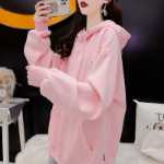 코튼 후아 코튼 백 랩 칼라 공식 피규어 2024 봄 디자인 만화 프린트 후드 스웨트 셔츠 여성용의 그림